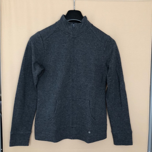 JACOB Open Front Zipper Jacket Size M Color Gray - Picture 1 of 7